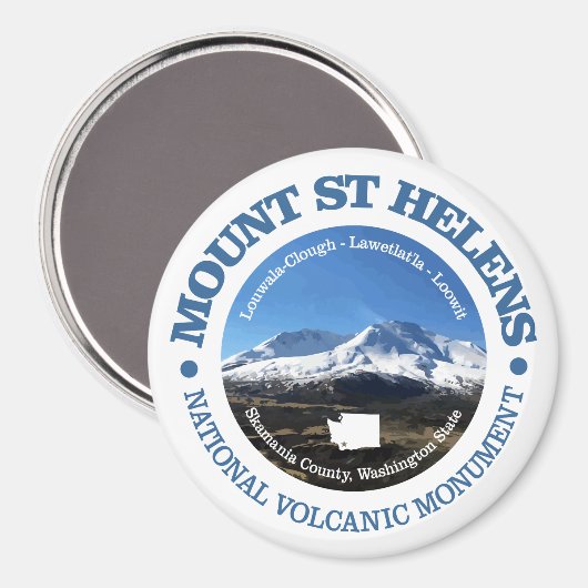 Aimant Le mont Sainte-Hélène (Recto/Verso)
