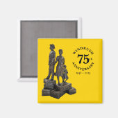 Aimant Le monument du 75e anniversaire de Windrush (Recto/Verso)