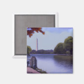 Aimant Le Monument National à Washington D.C. (Recto/Verso)