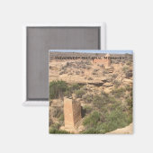 Aimant Le monument national de Hovenweep (Recto/Verso)