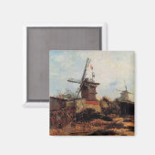 Aimant Le Moulin de Blute Fin par Vincent van Gogh (Recto/Verso)