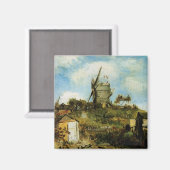 Aimant Le Moulin de la Galette par Vincent van Gogh (Recto/Verso)