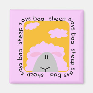 Aimant Le mouton indique des T-shirts et des cadeaux de b