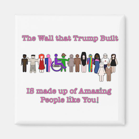 Aimant Le mur que Trump a construit (Devant)