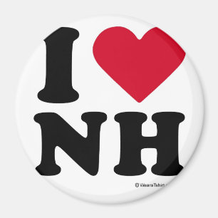 AIMANT LE NEW HAMPSHIRE - "J'AIME LE NH" "QUE J'AIME LE