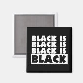 Aimant Le noir est noir (Recto/Verso)