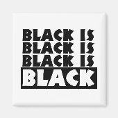 Aimant Le noir est noir (Devant)