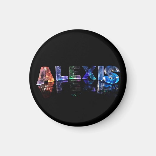 Aimant Le nom Alexis en lumières (Devant)