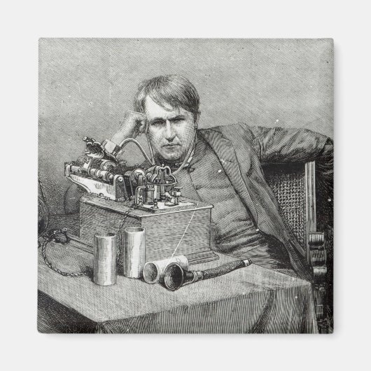 Aimant Le nouveau phonographe de M. Edison (Devant)