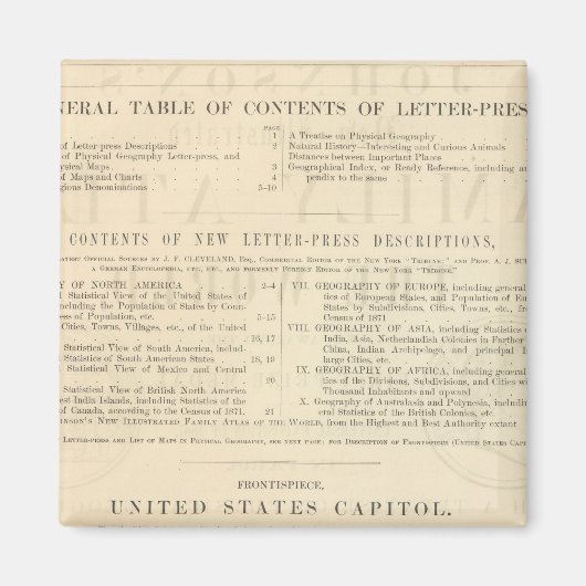 Aimant Le nouvel atlas familial illustré de Verso Johnson (Devant)