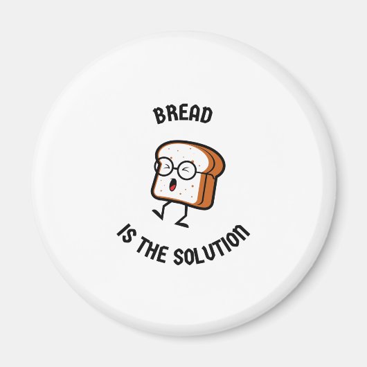 Aimant Le pain est la solution (Devant)