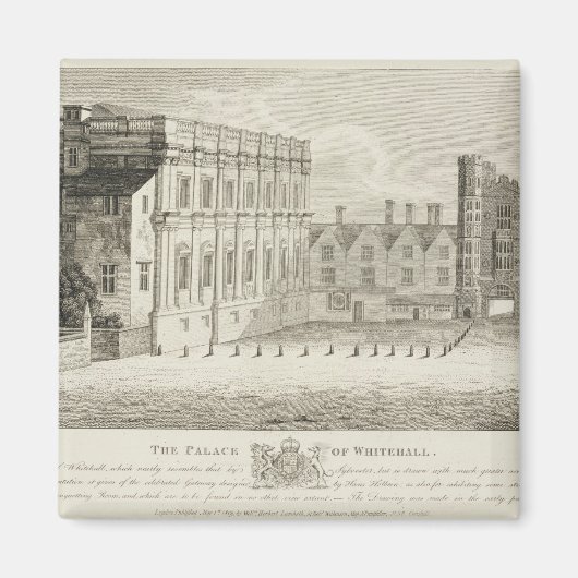 Aimant Le Palais de Whitehall, d'un dessin dans le Pep (Devant)