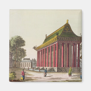 Aimant "Le palais européen" au Yuen-Ming-Yuan, illustrat