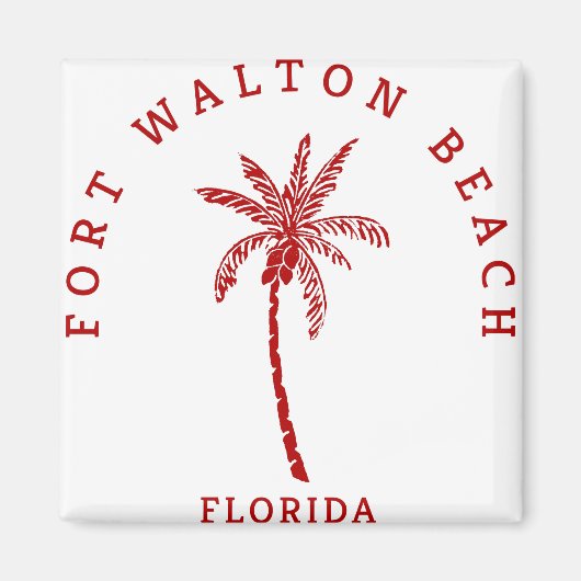 Aimant Le Palm Tree de Fort Walton Beach (Devant)