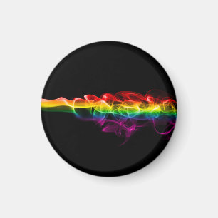Aimant Le panache d'énergie arc-en-ciel de SlipperyJoe a