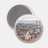 Aimant Le panorama de Sibiu (Recto/Verso)