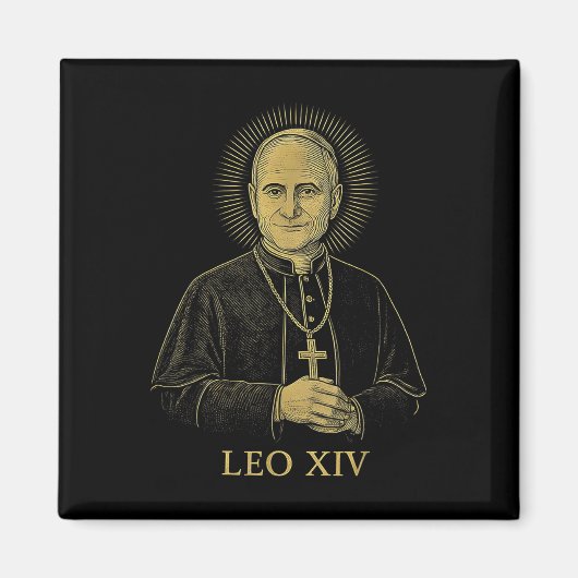 Aimant Le pape Leo Xiv Robert Francis Prevost (Devant)