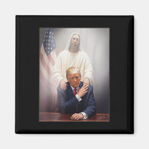 Aimant Le pape Trump drôle Trump Vatican Christian Retro