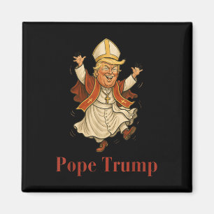 Aimant Le pape Trump drôle Trump Vatican Christian Retro