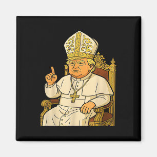 Aimant Le pape Trump drôle Trump Vatican Christian Retro
