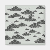 Aimant Le papillon de nuit à minuit (Devant)