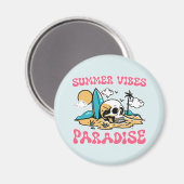 Aimant Le Paradis des Vibes d'été - Crâne (Recto/Verso)