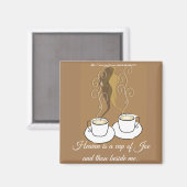 Aimant "Le paradis est..." (Recto/Verso)