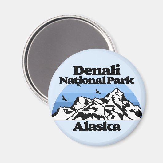 Aimant Le Parc national de Denali (Recto/Verso)