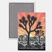 Aimant Le Parc national de Joshua Tree (Recto/Verso)