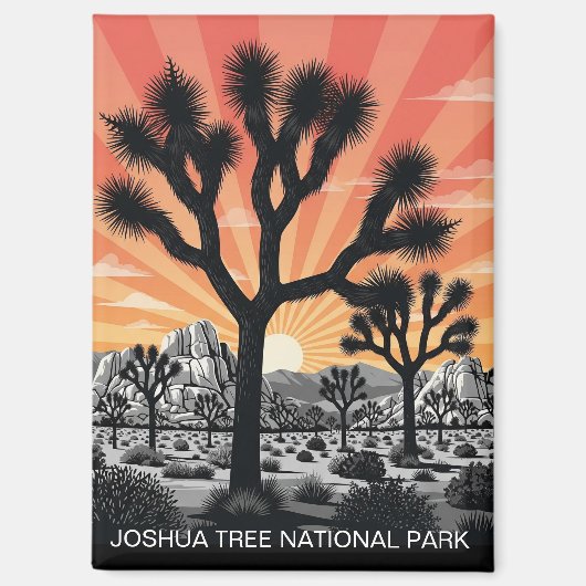 Aimant Le Parc national de Joshua Tree (Recto)