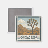 Aimant Le Parc national de Joshua Tree (Recto/Verso)
