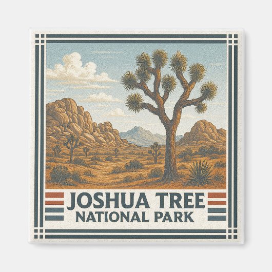 Aimant Le Parc national de Joshua Tree (Devant)