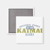 Aimant Le Parc national de Katmai (Recto/Verso)