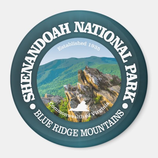 Aimant Le Parc national de Shenandoah (Devant)