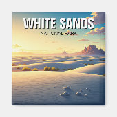 Aimant Le parc national de White Sands (Devant)