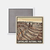 Aimant Le Parc national des Cayonlands (Recto/Verso)