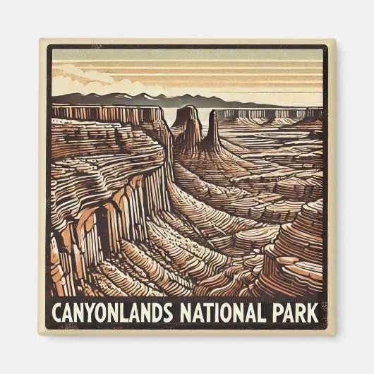 Aimant Le Parc national des Cayonlands (Devant)