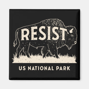 Aimant Le parc national des États-Unis résiste au service