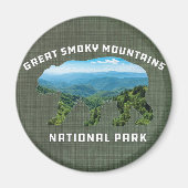 Aimant Le parc national des Great Smoky Mountains garde u (Devant)