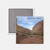 Aimant Le Parc national du Capitol Reef (Recto/Verso)