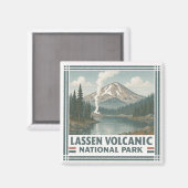 Aimant Le Parc national volcanique de Lassen (Recto/Verso)