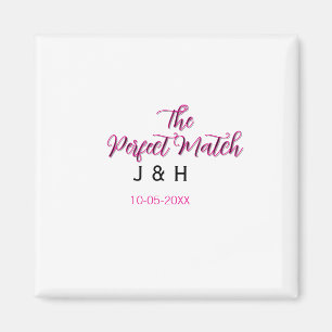 Aimant Le parfait match rose noir nom date mariage cou
