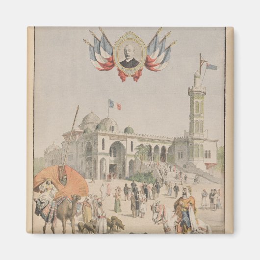 Aimant Le Pavillon algérien à l'exposition universelle (Devant)