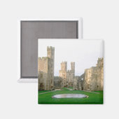 Aimant Le Pays de Galles, le château de Caernarfon, l'un (Recto/Verso)