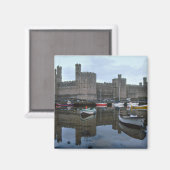 Aimant Le Pays de Galles, le château de Caernarfon, l'un  (Recto/Verso)