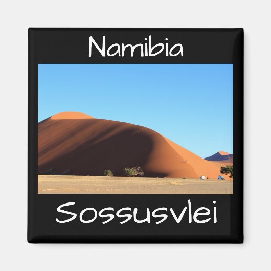 Aimant Le paysage des dunes de sable de Namibie Sossusvle (Devant)