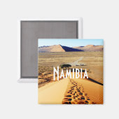 Aimant Le paysage des dunes de sable de Namibie Sossusvle (Recto/Verso)