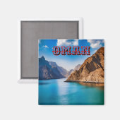 Aimant Le paysage Pittoresque d'Oman (Recto/Verso)