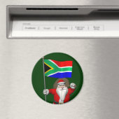 Aimant Le Père Noël Avec L'Ensigne De L'Afrique Du Sud (In Situ (Lave-vaisselle))