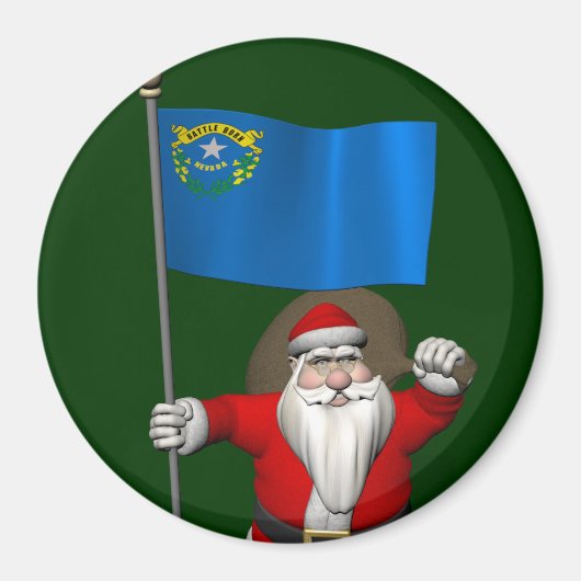 Aimant Le Père Noël Avec L'Entrée Du Nevada (Devant)